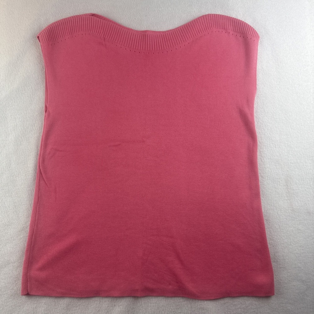 Talbots Lightweight Sweater Sleeveless‎ Round Neck Pink Women's Size M